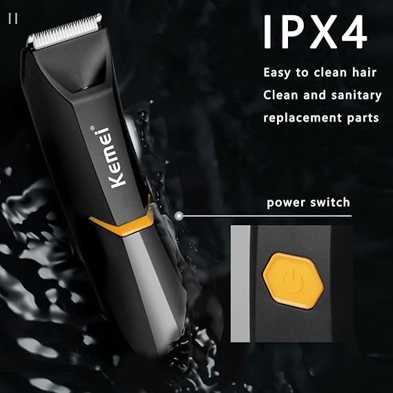 Kemei KM-3208 Professional Body Hair Trimmer for Men & Women