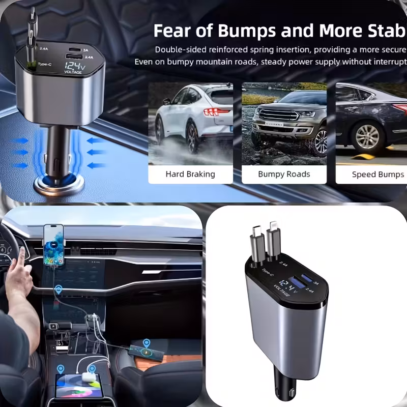 The Ultimate 4-in-1 Fast Car Charger