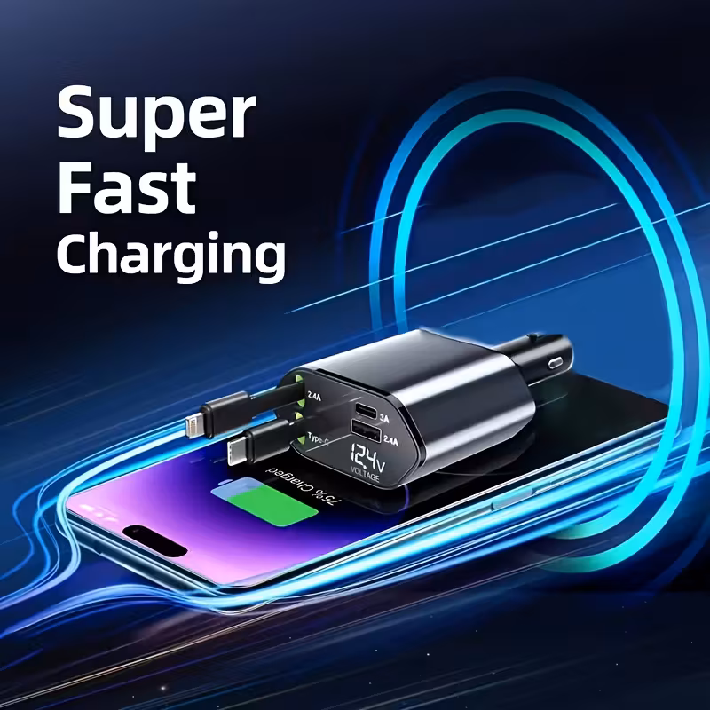 The Ultimate 4-in-1 Fast Car Charger
