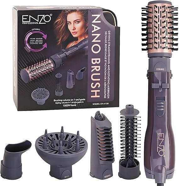 Enzo EN-4136 5-in-1 Hot Air Styler | Dryer & Volumizer