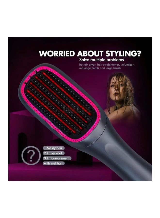 Kemei Hair Dryer & Straightener Brush, KM-1327